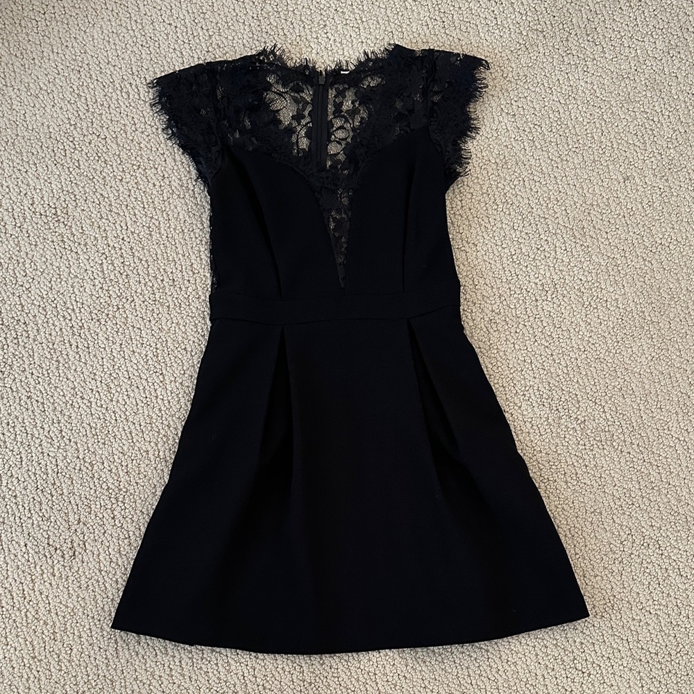 BCBG Black Lace Mini Dress